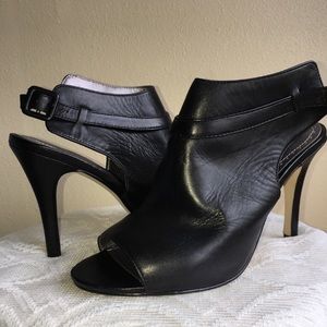 Adrienne Vittadini Gideon Peep Toe Booties